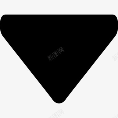 三角形的黑色箭头的图标图标