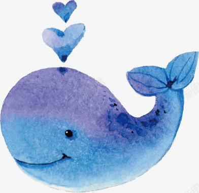 美化卡通鲸鱼图标图标