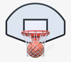 操场篮球框素材