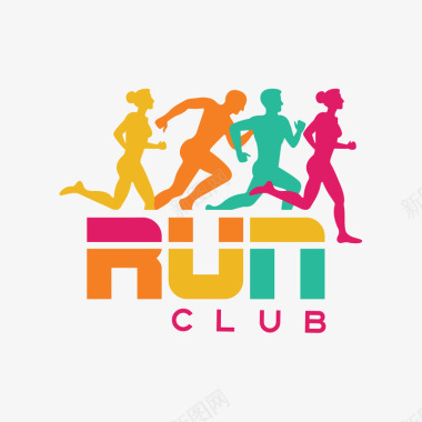 运动logo跑步图标图标