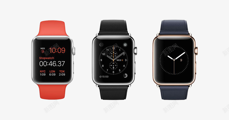 苹果手表正品png免抠素材_88icon https://88icon.com Apple apple iWatch watch 产品实物 智能 苹果WATCH 运动表带 铝金属表壳