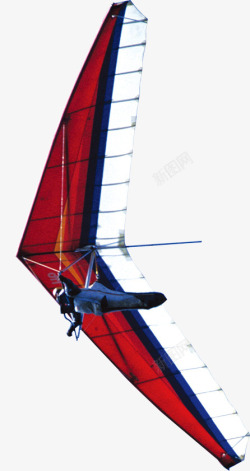 红色滑翔伞素材