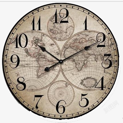 钟表png免抠素材_88icon https://88icon.com 简洁复古钟表