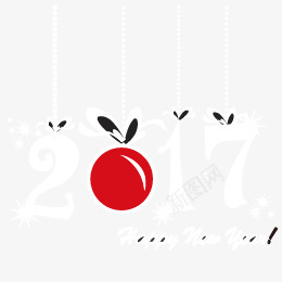 2017png免抠素材_88icon https://88icon.com 2017 吊牌 新年 星光