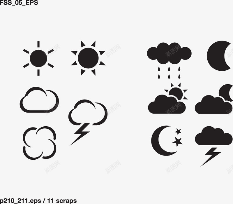 云朵png免抠素材_88icon https://88icon.com 云朵 卡通 太阳 月亮 装饰 装饰素材