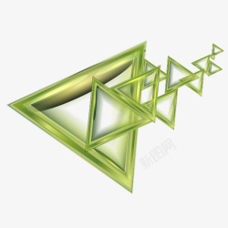 科技三角形素材