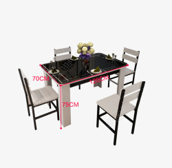 简洁家具餐桌餐椅素材