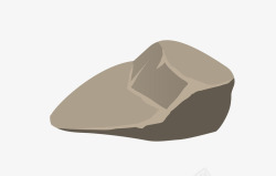 扁平化石块矢量图素材