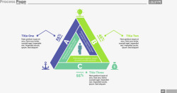 手绘三角形PPT矢量图素材