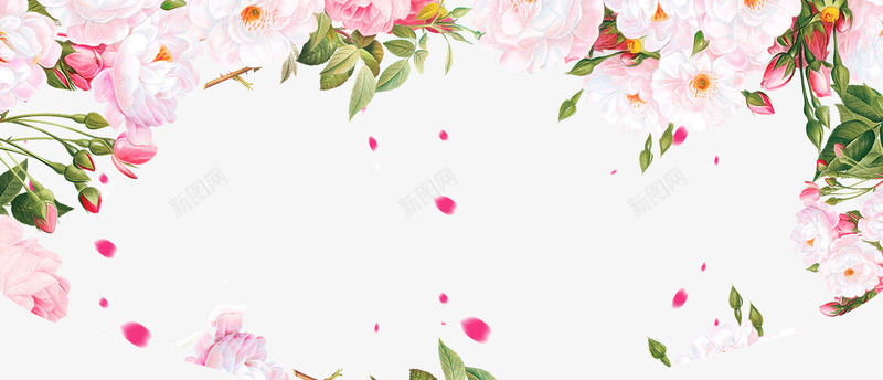 38女王节手绘花朵背景png免抠素材_88icon https://88icon.com 38女王节 女神节 妇女节 手绘花朵 花卉 鲜花背景