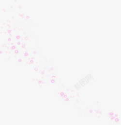粉色梦幻手绘圆形星光素材