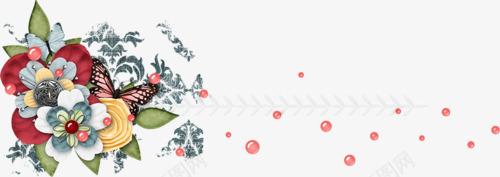 植物装饰图案红色小圆点png免抠素材_88icon https://88icon.com 圆点 红色小圆点 花朵装饰 花朵装饰图案