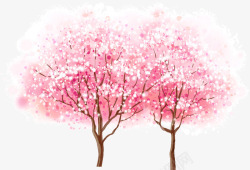 漂亮的樱花树素材