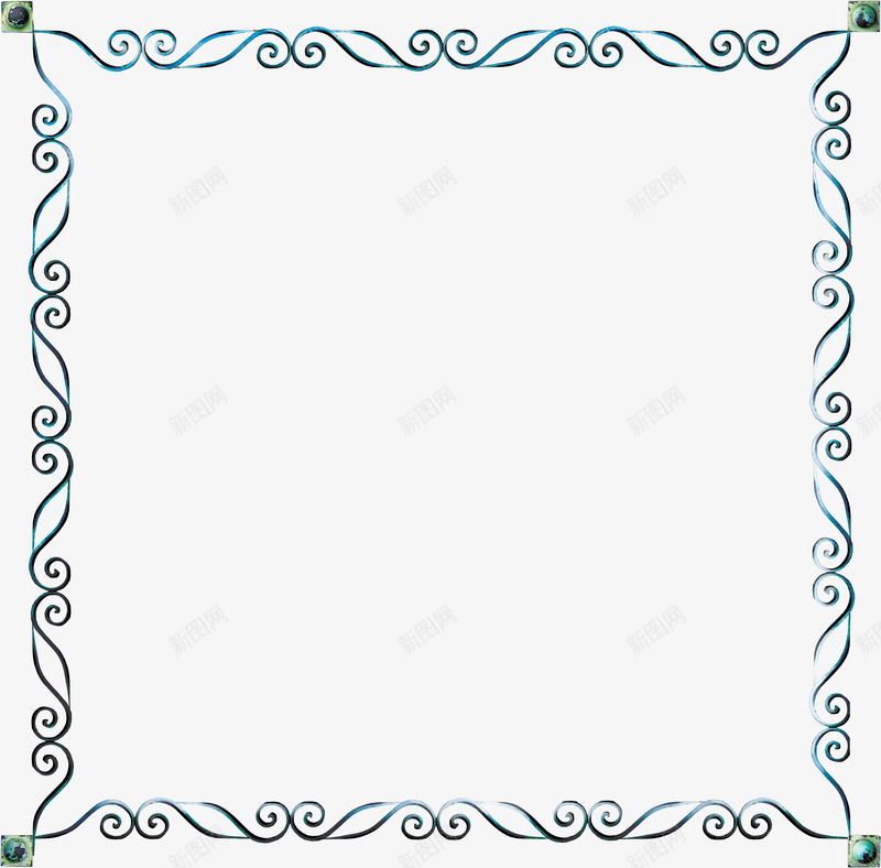 简单花纹方框png免抠素材_88icon https://88icon.com 方框 简洁 花纹 装饰