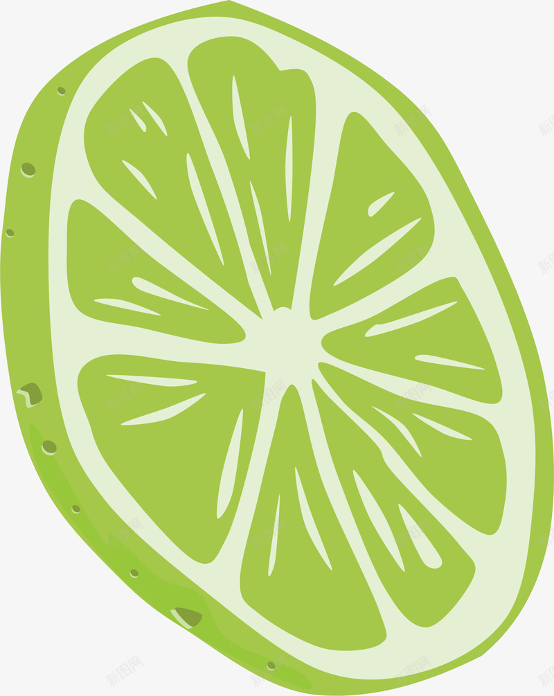 绿色切片柠檬矢量图ai免抠素材_88icon https://88icon.com 切片 手绘 柠檬 简洁 绿色 矢量图