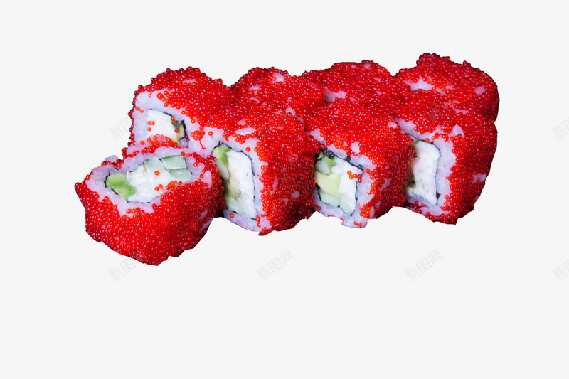 樱花鱼子寿司png免抠素材_88icon https://88icon.com 实物 寿司 日本料理 红色 鱼子