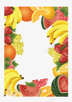 水果背景花纹水果杂烩高清图片