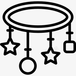 儿童睡眠床图标高清图片