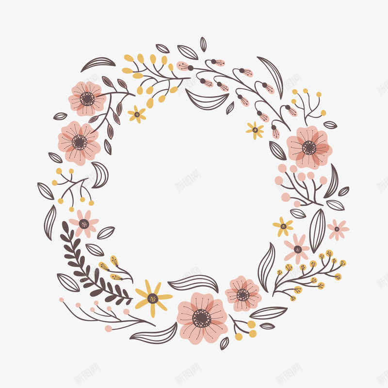 花环png免抠素材_88icon https://88icon.com PNG 海报 精选花环 花 花环