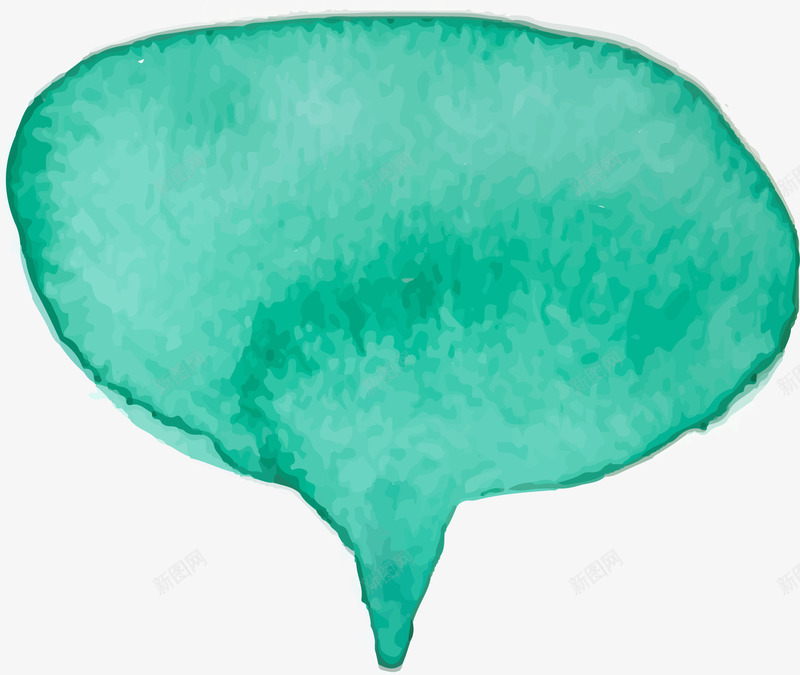 水彩语言气泡矢量图ai免抠素材_88icon https://88icon.com 云朵 对话框 水彩 语言气泡 矢量图