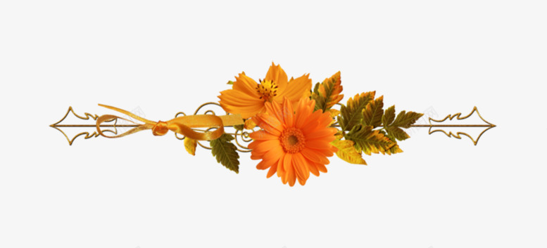 橙色花朵花纹底纹图标图标