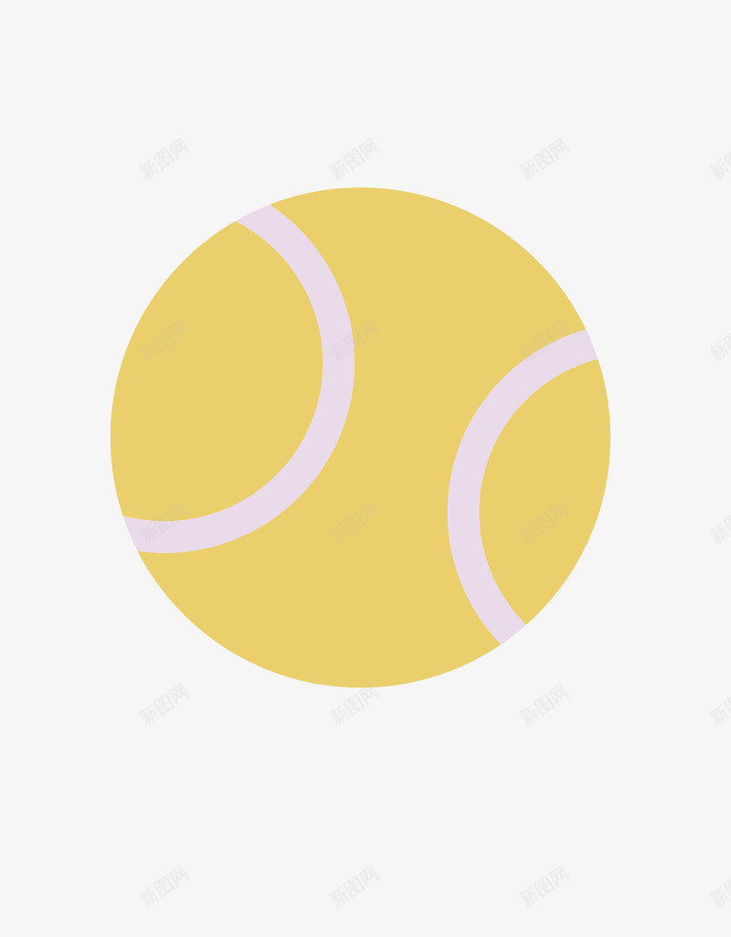 卡通简洁扁平化网球矢量图eps免抠素材_88icon https://88icon.com 卡通网球 扁平化网球 矢量网球 简洁网球 网球 网球png 矢量图