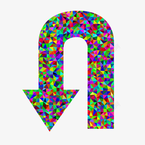 七彩转折箭头png免抠素材_88icon https://88icon.com 七彩箭头 七彩转折箭头 三角七彩箭头 三角箭头 箭头 转折箭头