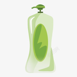 亮绿色绿色芦荟美容护肤化妆品洗头膏元矢量图高清图片