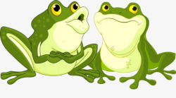 卡通动画青蛙癞蛤蟆素材