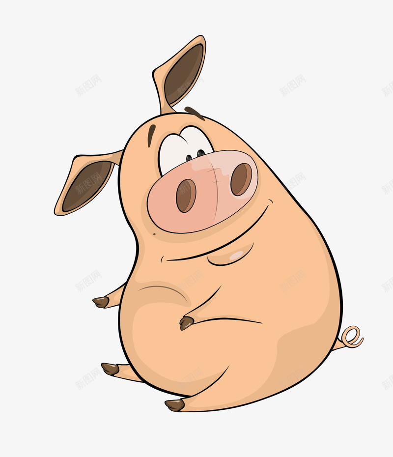 胖猪矢量图eps免抠素材_88icon https://88icon.com Q版猪 卡通胖猪 吃得很饱的卡通猪 大肥猪 扁平化小胖猪 矢量图 矢量胖猪 简洁胖猪 胖猪 胖猪png