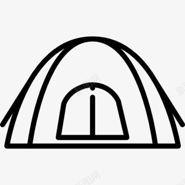 住所帐篷图标图标