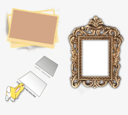 简洁风格卡通边框素材