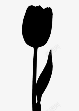 黑色设计花卉图标图标