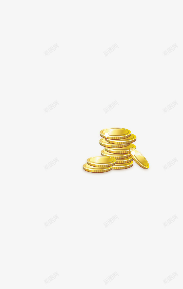 手绘金色星光金币png免抠素材_88icon https://88icon.com 星光 金币 金色