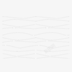 手绘起伏线素材