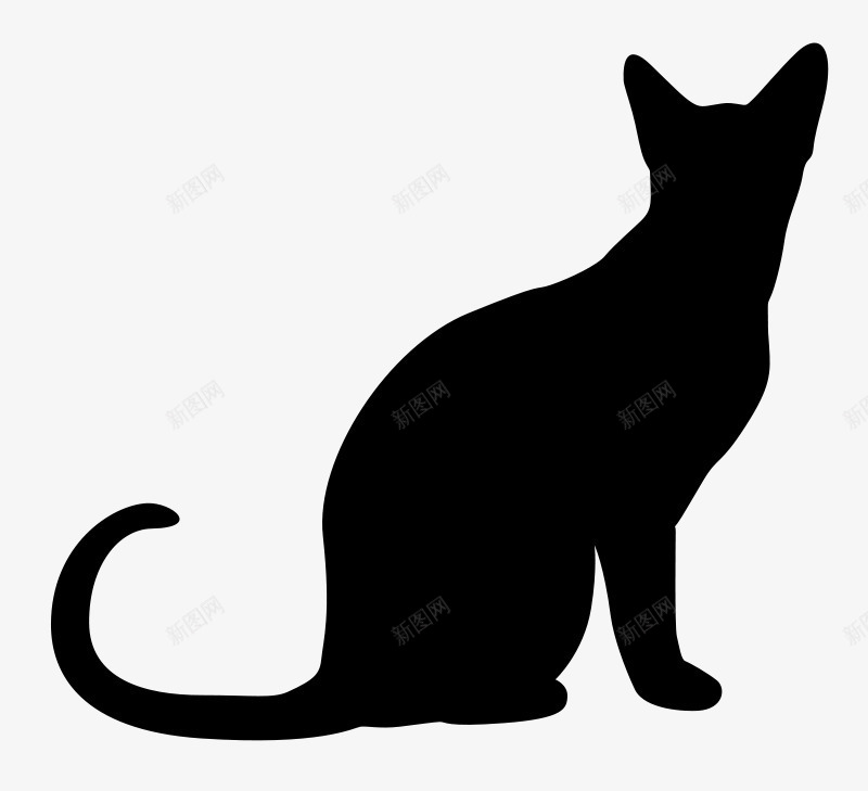猫咪png免抠素材_88icon https://88icon.com 伸懒腰黑猫 剪影 动物 猫咪 黑猫 黑猫简笔画