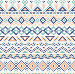 手绘多彩三角形素材