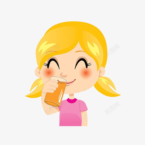 卡通美女喝果汁png免抠素材_88icon https://88icon.com 健康 卡通 喝果汁 小女孩 插画 橙汁 美女 美女喝果汁 饮食