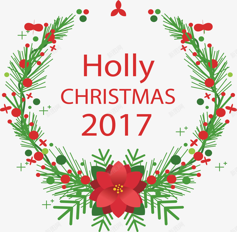 精美松树枝圣诞节花环矢量图ai免抠素材_88icon https://88icon.com 圣诞快乐 圣诞标题框 圣诞节 圣诞花环 松树枝 矢量png 矢量图