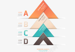 三角形分类栏素材