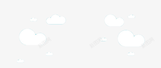 扁平化白云png免抠素材_88icon https://88icon.com 天空 天空素材 扁平化白云 白云