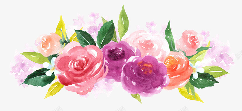手绘创意鲜花边框图png免抠素材_88icon https://88icon.com 创意 卡通手绘 叶子 植物 水彩 绿叶 花卉 花朵 鲜花