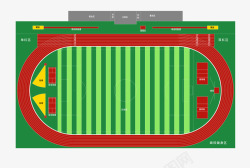 平面跑道田径跑道塑胶跑道高清图片