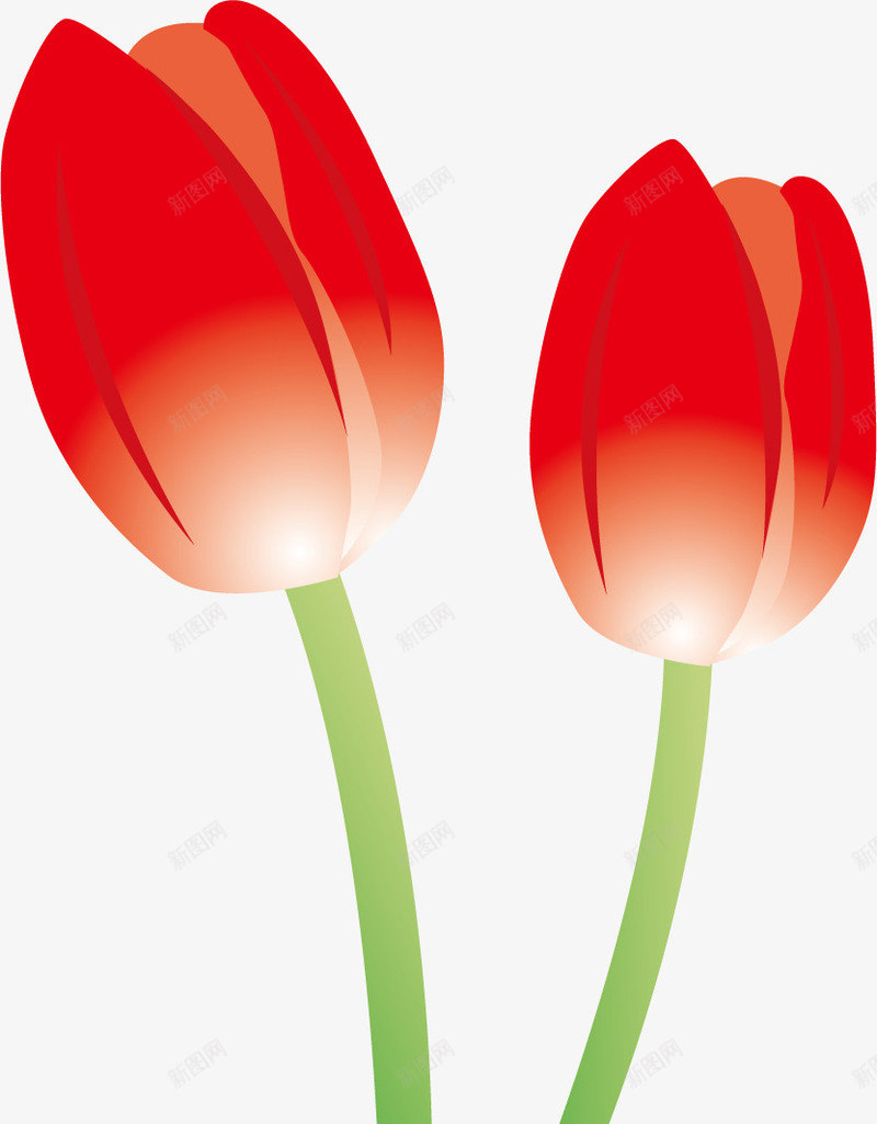 简洁好看的花朵png免抠素材_88icon https://88icon.com 好看 简洁 红色 花朵