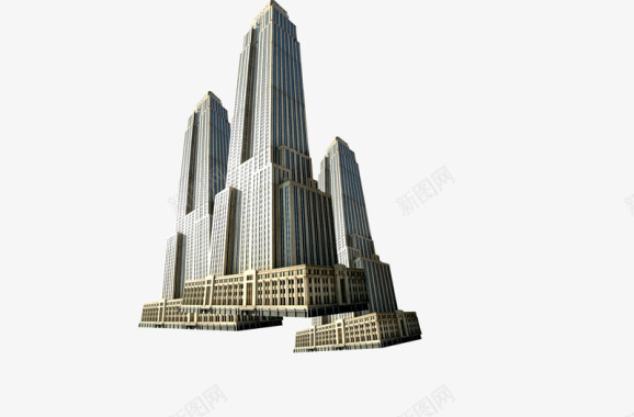 线型城市高楼大厦现代化城市酒店图标图标