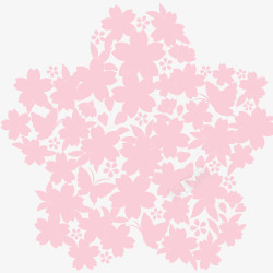 粉色花卉装饰素材