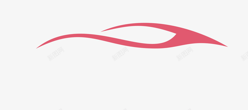 简洁曲线表格红色汽车曲线矢量图图标图标