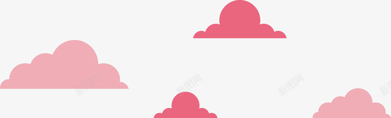 扁平卡通粉红色的云png免抠素材_88icon https://88icon.com 云 云朵 卡通 扁平 粉红色的云 粉色 粉色的云