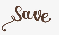 卡通简洁扁平化save矢量图素材
