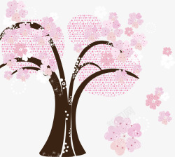 浪漫樱花树素材